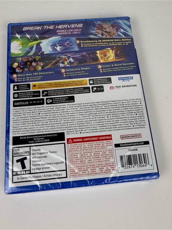Dragon Ball: Sparking! ZERO PS5 - Blue Case by